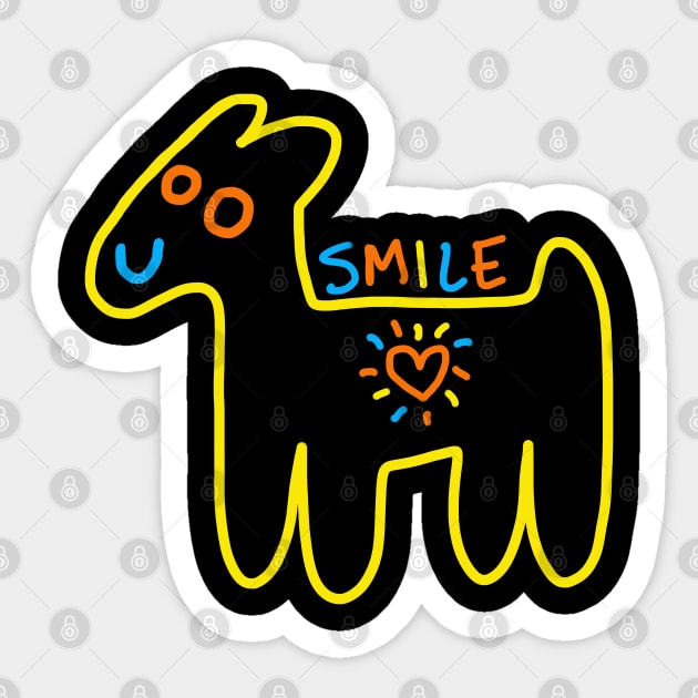 SMILE (HAPPY ANIMAL) Sticker by Angel Rivas